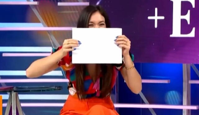 Jazmín Pinedo compartió con los televidentes su divertida experiencia. Foto: captura América.