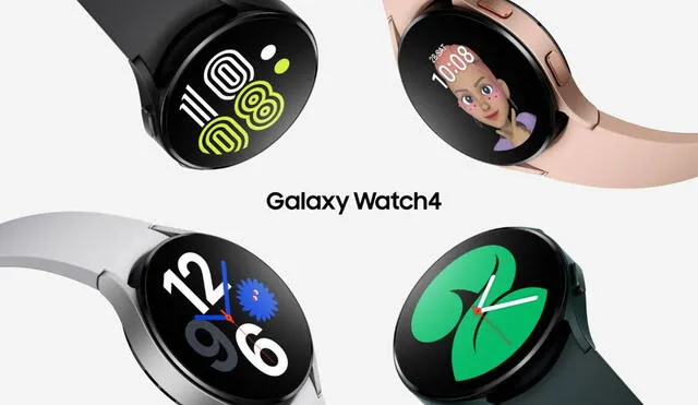 El Galaxy Watch 4 está disponible en varios colores. Foto: Samsung