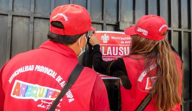 Fiscalización tributaria levantó actas presancionadoras. Foto: Municipalidad de Arequipa