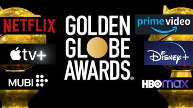 Los Golden Globe Awards 2022 se realizarán el 9 de enero. Foto: composición/Netflix/Prime Video/Apple tv+/Mubi/Disney Plus/HBO Max