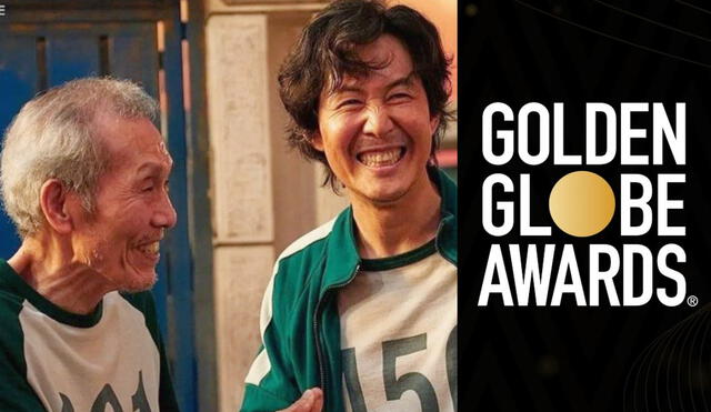 El juego del calamar y los actores Lee Jung Jae y Oh Young Soo fueron nominados a los Globos de Oro del 2022. Foto: composición Netflix / Golden Globes
