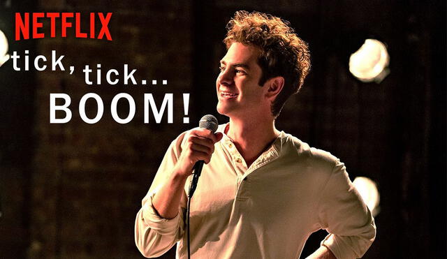 Andrew Garfield interpreta a Jonathan Larson en Tick Tick Boom!. Foto: composición/Netflix