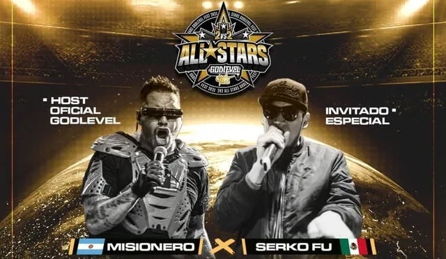 Misionero y Serko Fu serán los host de God Level All Stars. Foto: God Level