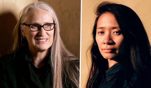 Jane Campion y Chloe Zhao, dos mujeres han ganado premio a la mejor dirección de forma consecutiva en la historia de los Globos de Oro. Foto: Composición / La República.