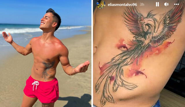 Elías Montalvo presume su nuevo tatuaje en redes sociales. Foto: Instagram/Elías Montalvo