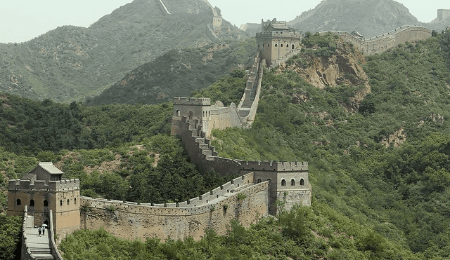 Vista panorámica de la Gran Muralla China, elegida en 2007 como una de las 7 Nuevas Maravillas del Mundo. Foto: EFE