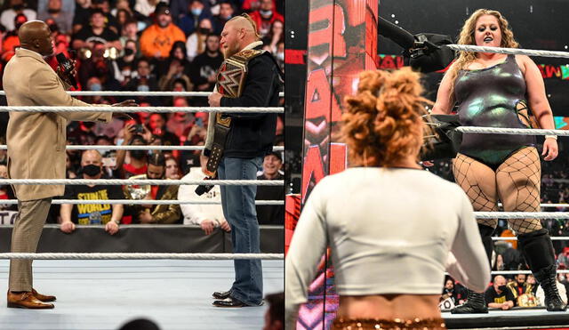 En Monday Night Raw, se confirmó algunas luchas y participantes del WWE Royal Rumble 2022. Foto: composición de WWE
