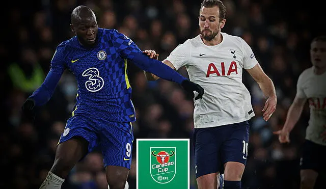 En sus últimos 20 partidos, el Chelsea ha ganado 11 encuentros, mientras que Tottenham solo cinco partidos. Foto: composición/ AFP/ Carabao Cup twitter