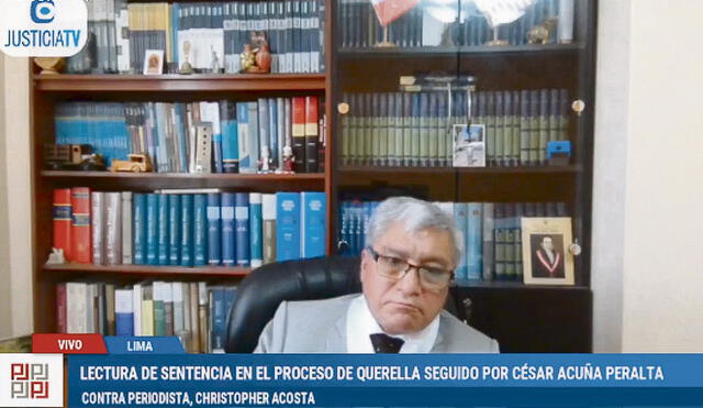 Abogado. Raúl Jesús Vega ha sido juez en Lima, Lima norte, Ventanilla y Áncash. Foto: captura de JusticiaTV