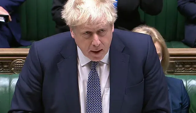 Boris Johnson ofreció estas declaraciones ante la Cámara de los Comunes. Foto: EFE