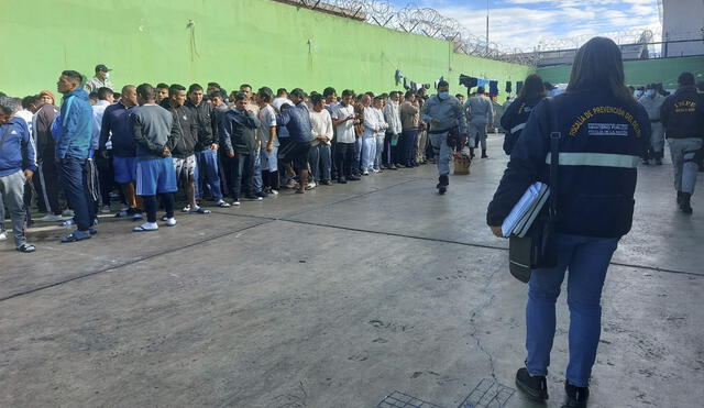 En este operativo participaron cuatro fiscales y autoridades del INPE. Foto: Ministerio Público Cajamarca