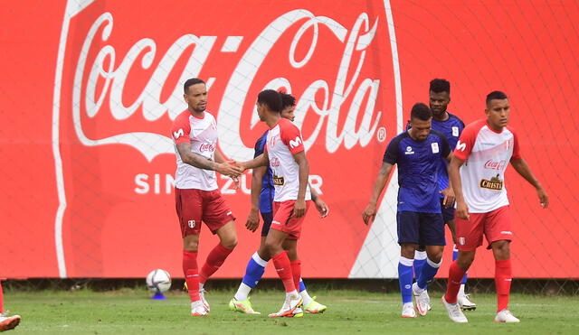 Perú gano el partido amistoso ante Extranjeros de la Liga 1 por 2-0. Foto: Twitter Selección Perú
