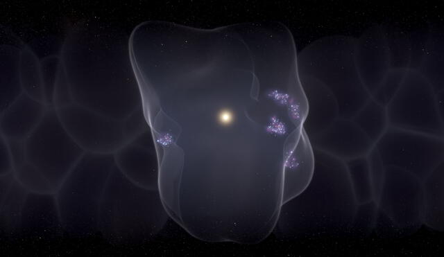 Hace 14 millones de años, una serie de supernovas originaron una gigantesca burbuja y desde hace unos 5 millones de años el sistema solar ya se encuentra dentro de ella. Foto: Leah Hustak