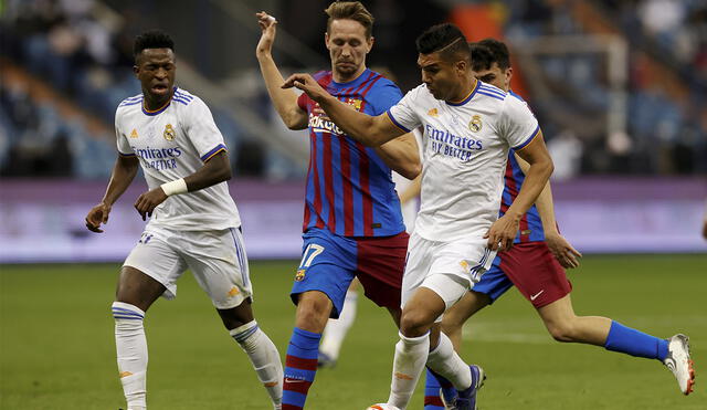 Real Madrid y Barcelona  juegan en Arabia Saudita por semifinales de la Supercopa de España. Foto: AFP