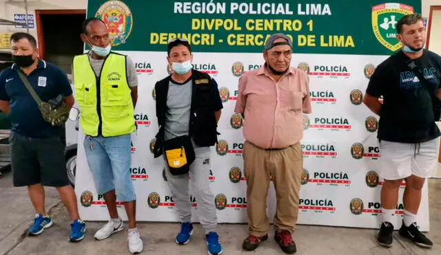 El Departamento de Investigación Criminal (Depincri) de Cercado de Lima informó que los sujetos se dedicaban al cobro de cupos. Foto: URPI / La República