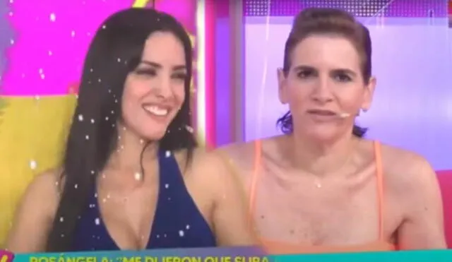 Rosángela Espinoza aseguró que hace bonita pareja con Rodrigo González. Foto: captura/Willax TV