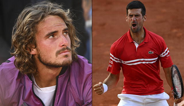 Stefanos Tsitsipas y Novak Djokovic se han enfrentando en varias ocasiones en los Grand Slams. Foto: composición de AFP