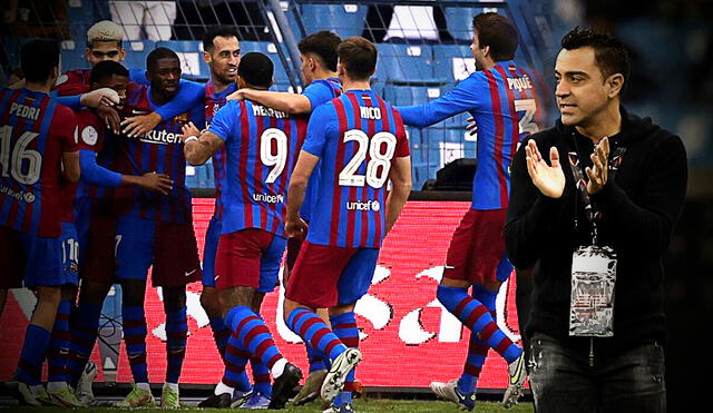 Xavi Hernández lleva 13 partidos al mando del FC Barcelona. Foto: composición/Marca/EFE
