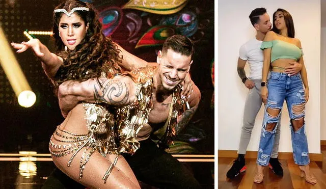 Melissa Paredes y Anthony Aranda revivieron las épocas en que colgaban videos bailando en TikTok durante Reinas del show. Foto: composición/Instagram/TikTok