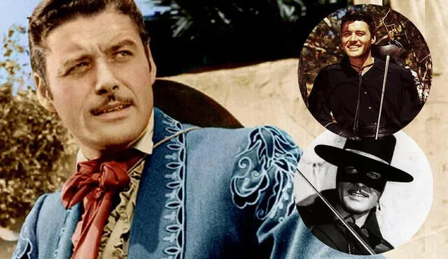 Guy Williams, el actor que en la década de los 50 dio vida al Zorro. Foto: composición/Disney