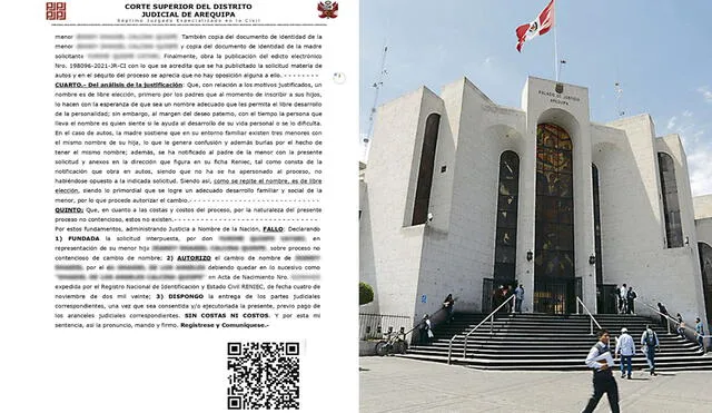 Decisión judicial fue emitida en la Corte Superior de Arequipa. Foto: composición/La República