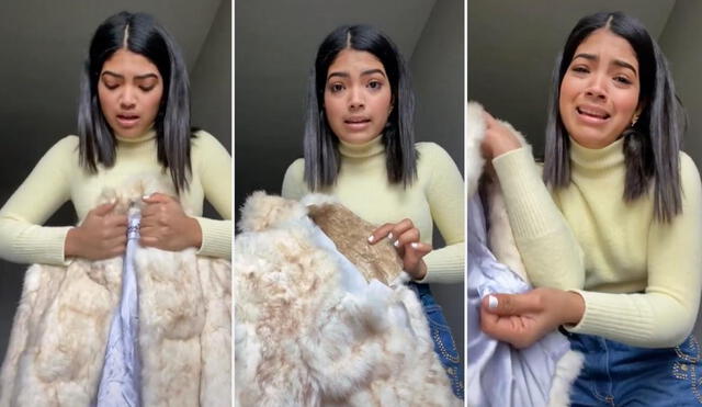 La joven tuvo el apoyo de miles de usuarios en las redes, quienes entendieron que ella había comprado la prenda sin percatarse de qué estaba hecha. Foto: captura de TikTok