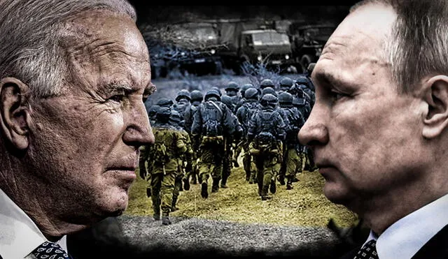 Joe Biden y Vladimir Putin hasta ahora optan por la diplomacia para tratar la situación en Ucrania. Foto: composición de Jazmin Ceras / La República