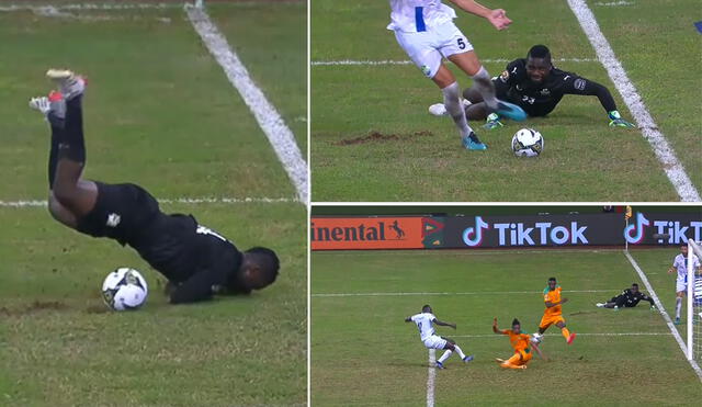 Costa de Marfil vs. Sierra Leona: Blooper de arquero al último minuto. Foto: Captura ESPN