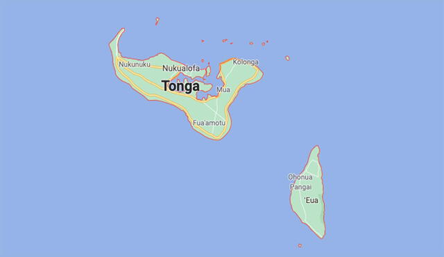 El volcán que explotó cerca a la isla fue sentido en varios países cercanos a él. Foto: Google Maps