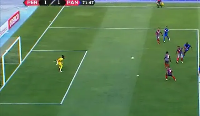 Perú vs. Panamá: Abdiel Ayarza anotó el empate para el conjunto canalero. Foto: Movistar Deportes
