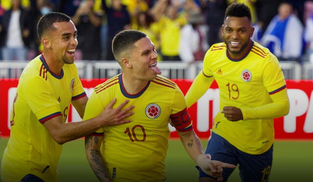 Juan Fernando Quintero anotó el primer tanto del duelo. Foto: Selección Colombiana