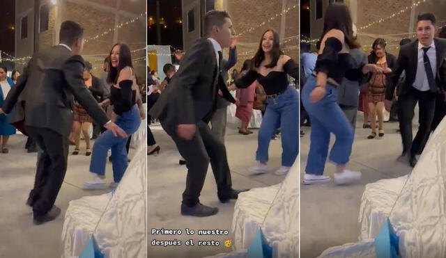 Los usuarios en las redes quedaron maravillados y le pidieron a la joven que realice tutoriales para bailar huayno. Foto: captura de TikTok.