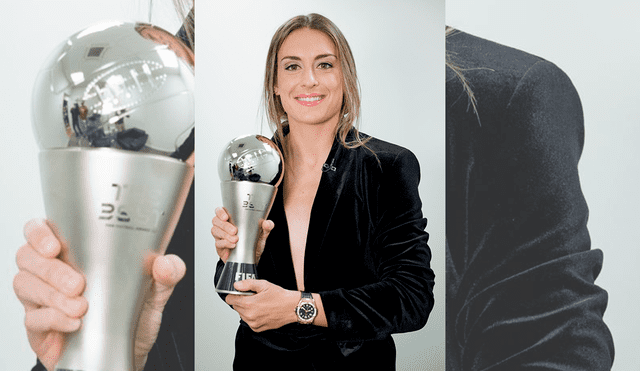 Alexia Putellas también ganó el Balón de Oro y los Globe Soccer Awards. Foto: AFP