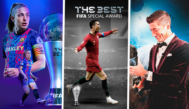 Cristiano Ronaldo ganó un premio especial por récord de goles con Portugal. Foto: FIFA/ Bayern Múnich y FC Barcelona.