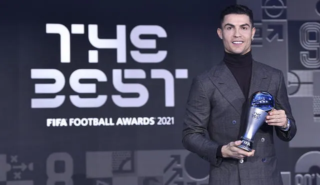 Cristiano Ronaldo fue homenajeado por la FIFA en los premios The Best. Foto: AFP