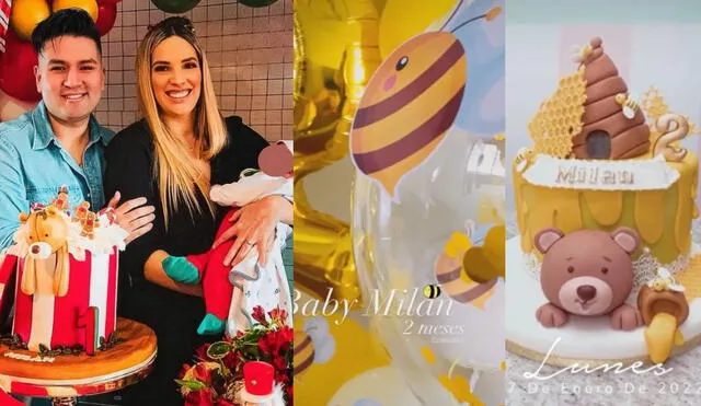 Cassandra Sánchez y Deyvis Orosco emocionados por el rápido crecimiento de su bebé. Foto: composición/ Instagram