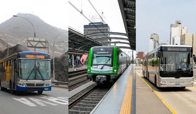 Conoce todos los detalles sobre el horario del transporte regular, Metropolitano, Línea Uno del Metro de Lima, corredores complementarios y taxis. Foto: ATU