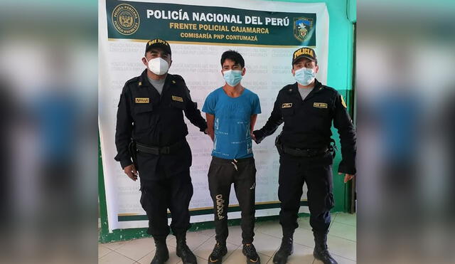 Quedó en calidad de detenido en la Comisaría de Contumazá. Foto: PNP