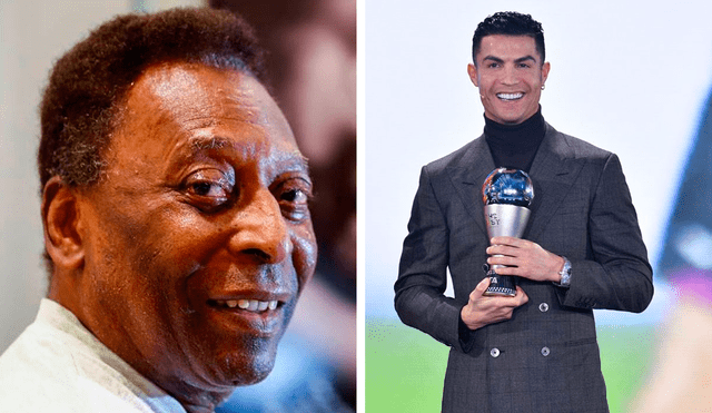 'O'Rei' felicitó a Cristiano Ronaldo por el premio especial The Best que obtuvo el pasado lunes. Foto: AFP/composición