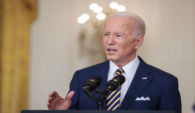Joe Biden habló sobre la tensión con Rusia por el tema de Ucrania en una rueda de prensa desde la Casa Blanca. Foto: EFE / Video: The Post Millennial