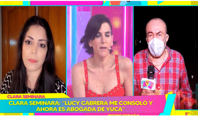 Clara Seminara revela que Lucy Cabrera iba a apoyarla primero a ella, pero ahora es testigo de 'Yuca'. Imagen: Amor y fuego