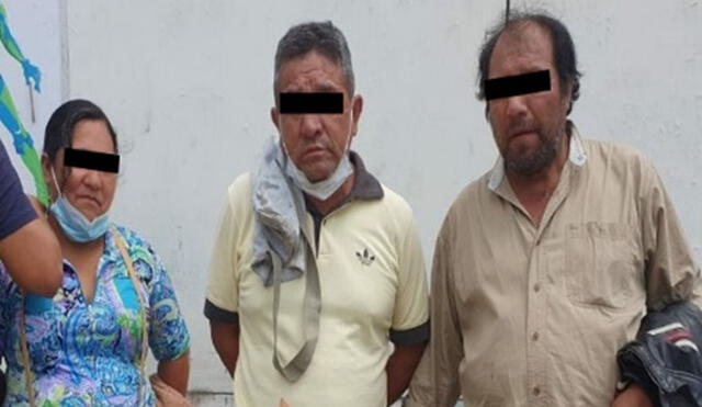 Los tres intervenidos fueron llevados a la Comisaría de Ayacucho. Foto: PNP