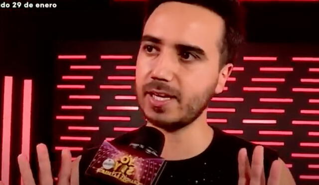 El imitador de Luis Fonsi ocupó la silla de consagrados, luego de que 'Montaner' no se presentará en el programa. Foto: Captura / Latina