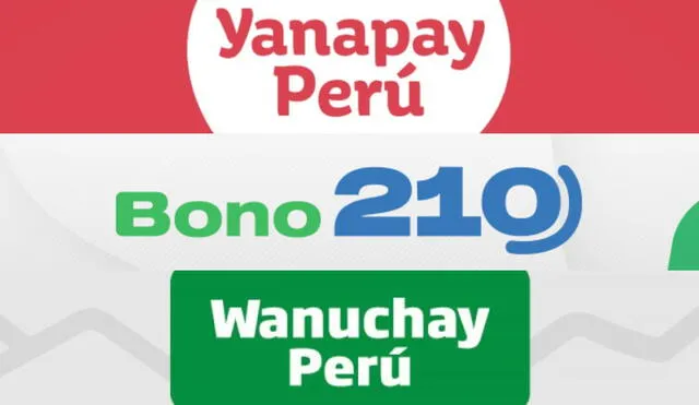 Conoce las desemejanzas de los tres bonos principales distribuidos por el Estado peruano. Foto: composición/La República