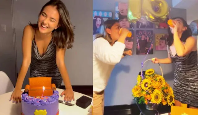 Mery Morello, Lily en De vuelta al barrio, celebró su cumpleaños con torta, globos y más detalles. Foto: composición/ Instagram