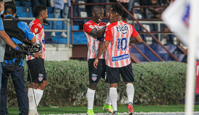 Miguel Borja debut con gol en el estadio Roberto Meléndez. Foto: Club Junior twitter