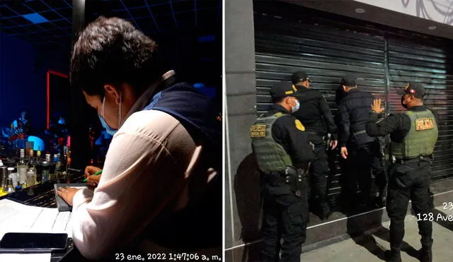 Autoridades de comuna de Chiclayo y Policía intervinieron discotecas. Foto: MPCh