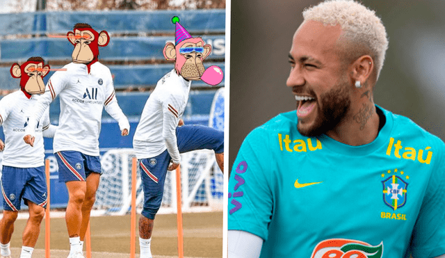 Neymar, Paredes y Verrati compraron 2 obras de Bored Aped, popular NFT. Foto: Instagram Neymar/ CBF Futebol