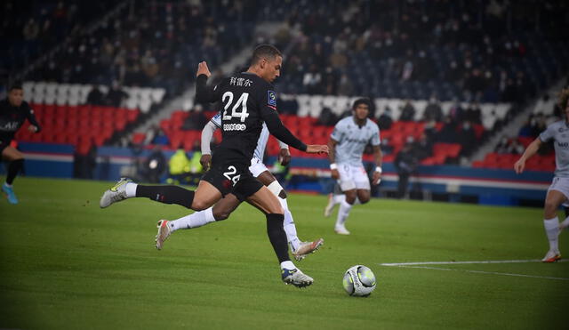 PSG se fue al descanso con el marcador 1-0 contra Reims. Foto: PSG