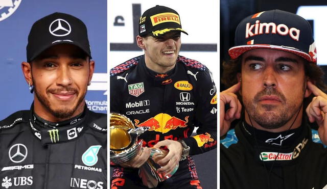 Lewis Hamilton, Max Verstappen y Fernando Alonso son los pilotos mejor pagados de la F1. Foto: composición/EFE